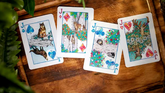 Red Fox Enchanted Puzzle - Pokerdeck - Markiertes Kartenspiel