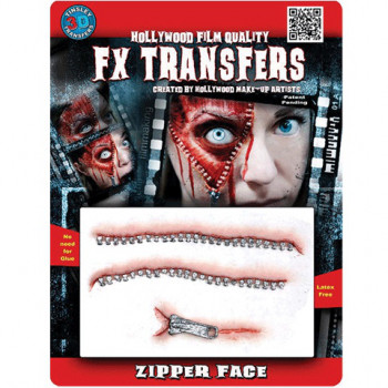 Latex Verletzung Reißverschnluss - Zipper Face FX - Theater