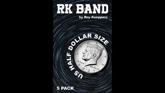 RK Bands Half Dollar Size For Flipper coins (5 per package)