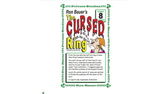 Ron Bauer Series: #8 - The Cursed Ring - Buch