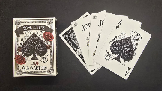 Rose Elites - Old Masters (Black) - Pokerdeck