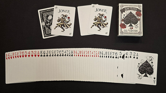 Rose Elites - Old Masters (Black) - Pokerdeck