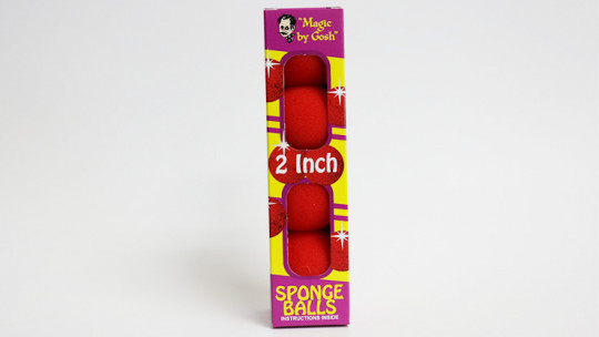 Schaumstoffbälle - 2 Zoll - Rot - Sponge Balls - PRO - 4 Stück mit Box