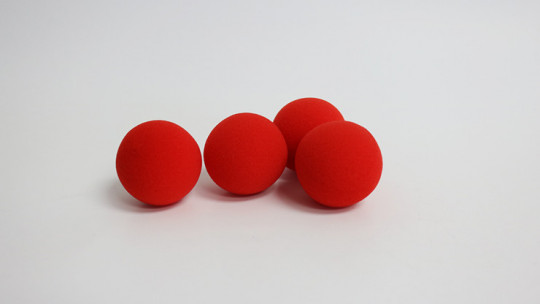 Schaumstoffbälle - 1.5 Zoll - Rot - Sponge Balls - PRO - 4 Stück