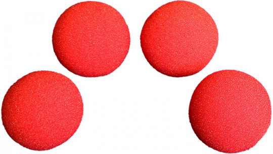 Schaumstoffbälle - 2.75 Zoll - Rot - Sponge Balls - PRO - 4 Stück