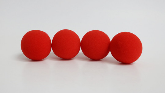 Schaumstoffbälle - 2 Zoll - Rot - Sponge Balls - PRO - 4 Stück 
