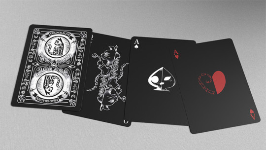 Schrodinger's Cat: Quantum Gilded Dead Black - Pokerdeck