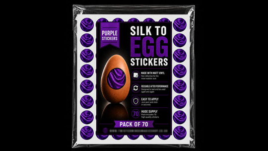 Preview: Silk to Egg Stickers (Purple) Pack of 70
