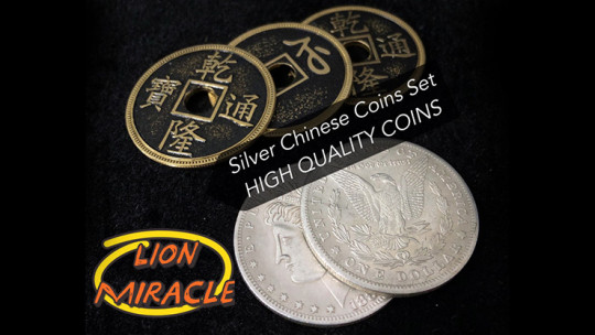 Silver Chinese Coins Set by Lion Miracle - Silver Brass Transformation
