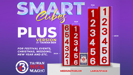 Smart Cubes PLUS RED (Large/Stage) by Taiwan Ben - Reihenfolge der Würfel verändern - Kubusspiel