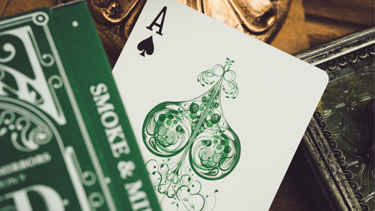 Smoke & Mirrors V9 (Green Edition) by Dan & Dave - Pokerdeck