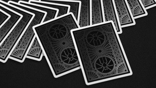 Spiders (Marked Cold Silver Foil) - Pokerdeck - Markiertes Kartenspiel
