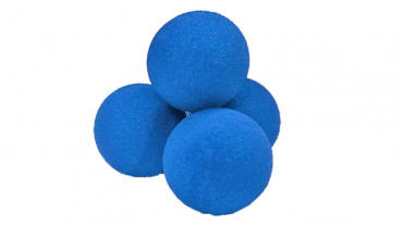 Schaumstoffbälle - 1.5 Zoll - Blau - Sponge Balls - Super Soft - 4 Stück