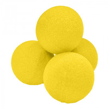Schaumstoffbälle Gelb - 1.5 Zoll - High Density Ultra Soft - Sponge Balls - 4 Stück