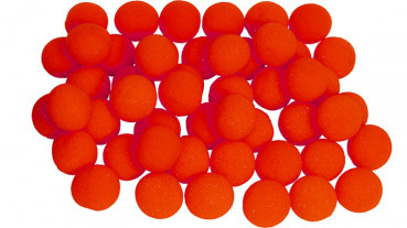 Schaumstoffbälle 1 Zoll - Sponge Balls - Super Soft 50 Stück (rot)