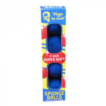 Schaumstoffbälle - 1.5 Zoll - Blau - Sponge Balls - Super Soft - 4 Stück