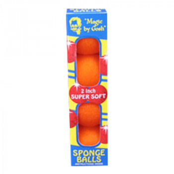 Schaumstoffbälle - 1.5 Zoll - Orange - Sponge Balls - Super Soft - 4 Stück