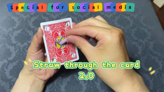 Straw Through Card 2.0 by Dingding - Video - DOWNLOAD