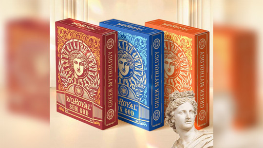 Sun God Greek Mythology Themed Red Edition - Pokerdeck