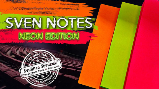 Sven Notes NEON EDITION (3 Neon Sticky Notes Style Pads)