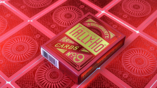 Tally-Ho Red (Circle) MetalLuxe by US - Pokerdeck