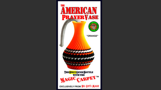 The American Prayer Vase Genie Bottle ORANGE by Big Guy's Magic