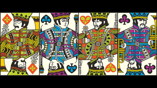 The Beatles (Pink) Playing Cards by theory11 - Pokerdeck