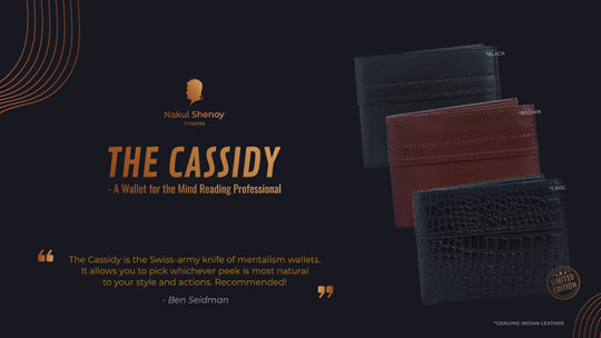 THE CASSIDY WALLET BLACK by Nakul Shenoy - Peek Wallet - Mentaltrick