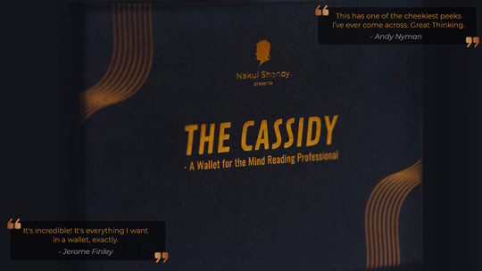 THE CASSIDY WALLET BLACK by Nakul Shenoy - Peek Wallet - Mentaltrick