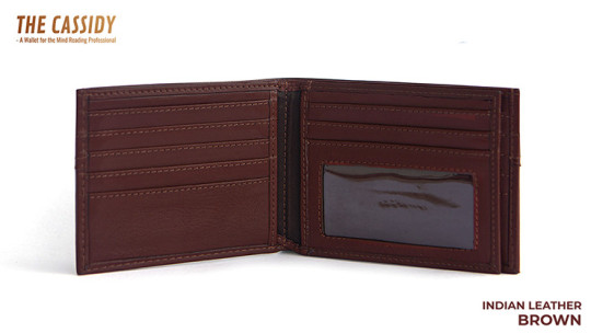 THE CASSIDY WALLET BROWN by Nakul Shenoy - Peek Wallet - Mentaltrick