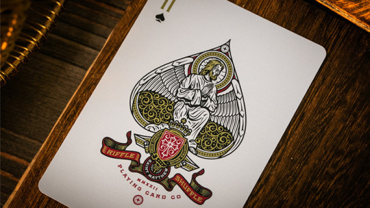 The Cross (Maroon Martyrs) by Peter Voth x Riffle Shuffle - Pokerdeck