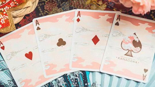 The Great Wave off Kanagawa V3 (Autumn Maple / Peachy Pink) - Pokerdeck