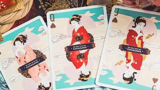 The Great Wave off Kanagawa V3 (Fresh Spring / Peppermint Green) - Pokerdeck