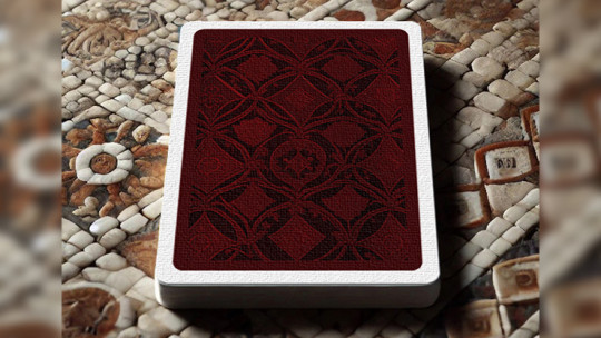 Preview: The Spirit of Cubism (Dark Red) Playing Cards