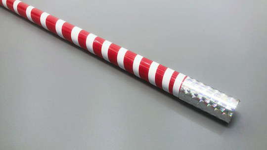 The Ultra Cane (Appearing / Metal) Red/ White Stripe  - Erscheinender Stock - Appearing Cane by Bond Lee