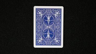 Gaff Card - (3 1/2 of Clubs) - Bicycle - Blau