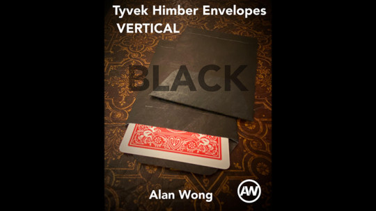 Tyvek VERTICAL Himber Envelopes BLACK (12 pk.) by Alan Wong
