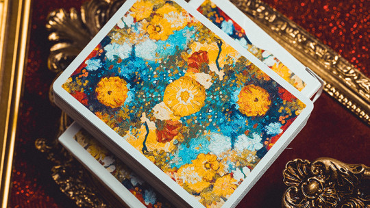 Van Gogh Zinnias (Numbered- Seal) - Pokerdeck