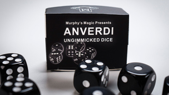 Ersatzwürfel für MENTAL DICE by Tony Anverdi  - 6 Sück/Schwarz - NON GIMMICKED DICE