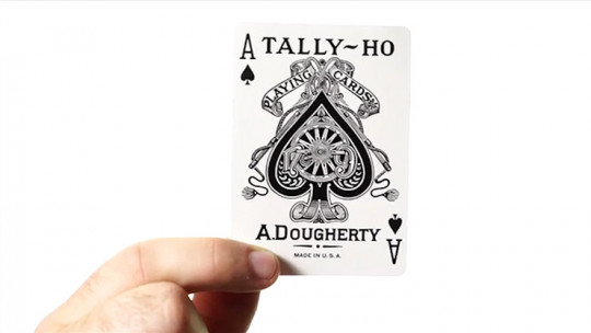 White Tally-Ho (Fan Back) - Pokerdeck