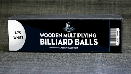 Wooden Billiard Balls (1.75" White) by Classic Collections