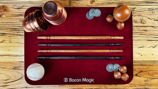 Wooden wand PRO (Bold Brown) by Harry He & Bacon Magic