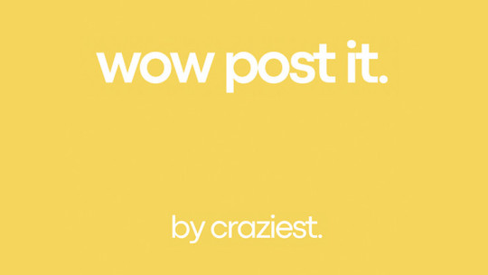 WOW Post-it by Craziest