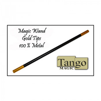 Zauberstab - Metall - Goldene Spitzen - Magic Wand by Tango