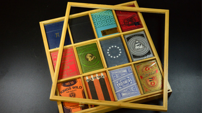  Aufbewahrungsbox aus Holz für 12 Pokerdecks - Carat Bamboo Display