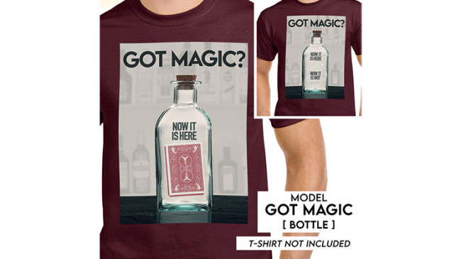 3DT / GOT MAGIC? by JOTA - Kartendeck in Flasche auf T-Shirt zaubern