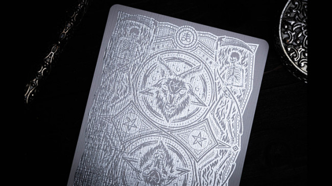 666 (Silver Foil) by Riffle Shuffle - Pokerdeck