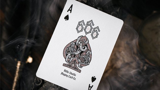 666 V4 (Rose Gold) by Riffle Shuffle - Pokerdeck