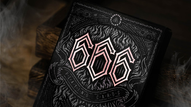 666 V4 (Rose Gold) by Riffle Shuffle - Pokerdeck