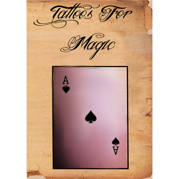 Tattoo Kartenvorhersagen - Pik Ass - 10 Stück - Zaubertrick